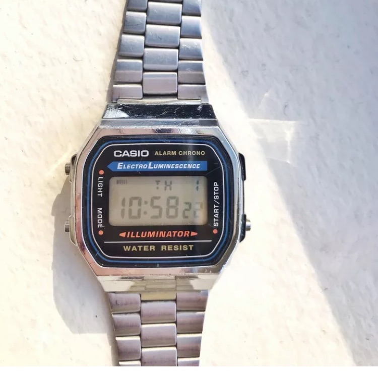 Vintage Casio A158wa-1 Wrist Watch